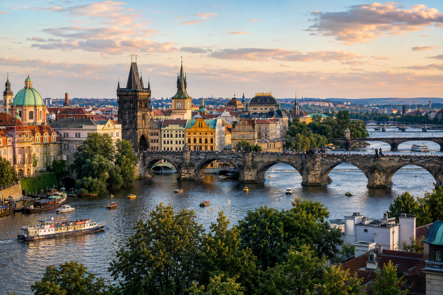 Prague and Charles Bridge