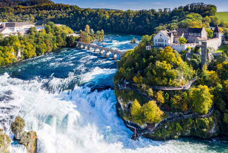 Rhine Falls in Switzerland